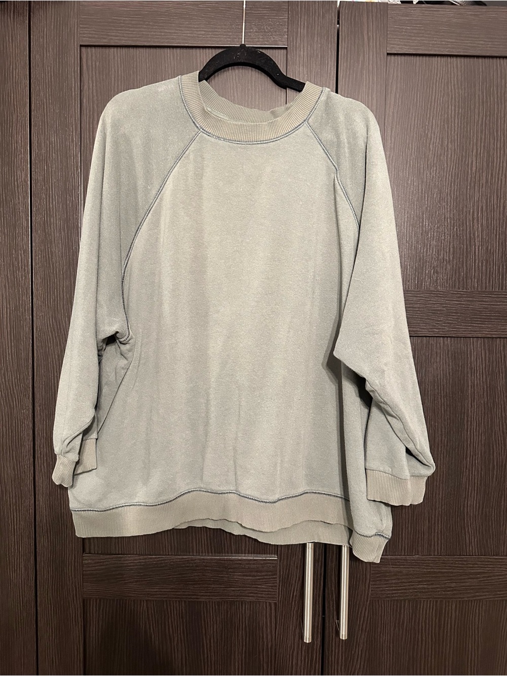 American Eagle Outfitters Sage Green Crewneck Sweater - Women